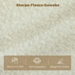 Kompaktiška dvivietė sofa su Sherpa fliso apmušalais