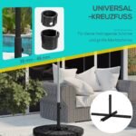 Kryžminis skėčio stovas reguliuojamas 38-48 mm skersmens strypui – Paveikslėlis 4