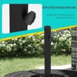 Kryžminis skėčio stovas reguliuojamas 38-48 mm skersmens strypui – Paveikslėlis 7