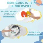 Kūdikių veiklos centras su interaktyviais žaislais ir reguliuojamu aukščiu (Mėlyna)