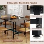 Kvadratinis konferencijų stalas su tvirtu metaliniu rėmu (Pilka) – Paveikslėlis 5