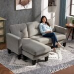L formos sofa su apgręžiamu šezlongu