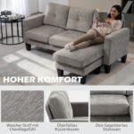 L formos sofa su apgręžiamu šezlongu