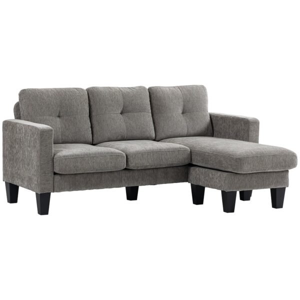 L formos sofa su apgręžiamu šezlongu