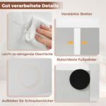 Laisvai pastatoma 7 skyrių knygų lentyna (Balta) – Paveikslėlis 4