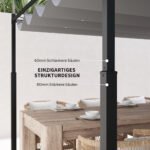 Laisvai pastatoma pergola su stumdomu stogu – Paveikslėlis 5