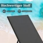 Lauko gultas su reguliuojamu atlošu ratukais ir staliuku (Pilka) – Paveikslėlis 4