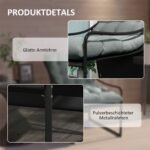 Lauko krėslas su 10 cm paminkštinimu ir nerūdijančio plieno rėmu