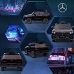Licencinis vaikiškas elektromobilis Mercedes-Benz EQA su nuotoliniu tėvų valdymu