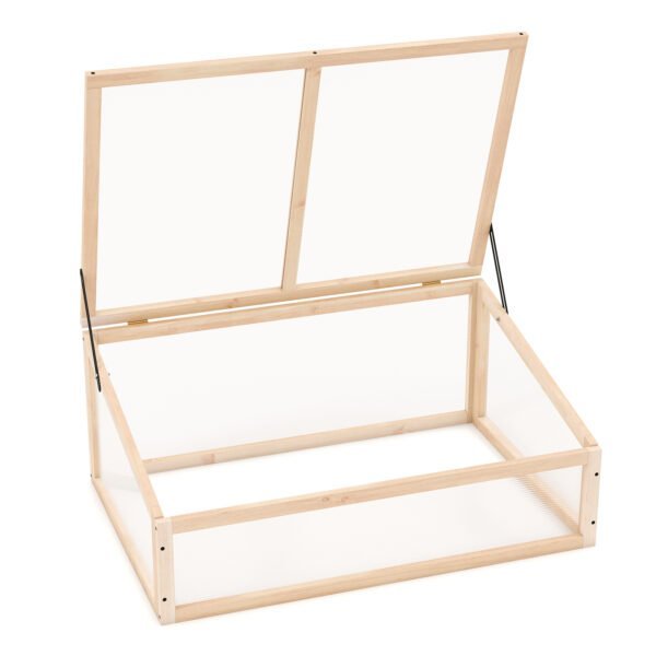 Medinis augalų inspektas su atverčiamu permatomu stogu (Natūrali)