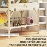 Medinis dviejų aukštų hamsterio narvelis su daiktadėže