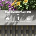 Medžio masyvo sieninė gėlinė su reguliuojamais loveliais – Paveikslėlis 8