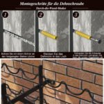 Metalinis vyno stovas 100 butelių – 10 aukštų (Juoda) – Paveikslėlis 4