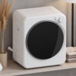 Kompaktiška 4 kg ventiliacinė skalbinių džiovyklė su 60°C sterilizavimu – Paveikslėlis 2