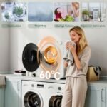 Kompaktiška 4 kg ventiliacinė skalbinių džiovyklė su 60°C sterilizavimu – Paveikslėlis 6