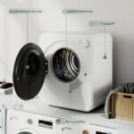 Kompaktiška 4 kg ventiliacinė skalbinių džiovyklė su 60°C sterilizavimu – Paveikslėlis 8