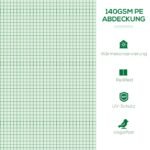 Mini plėvelinis šiltnamis su tinkliniais ventiliacijos langais