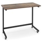 Mobilus C formos šoninis staliukas su lentyna (Kaimiška ruda)