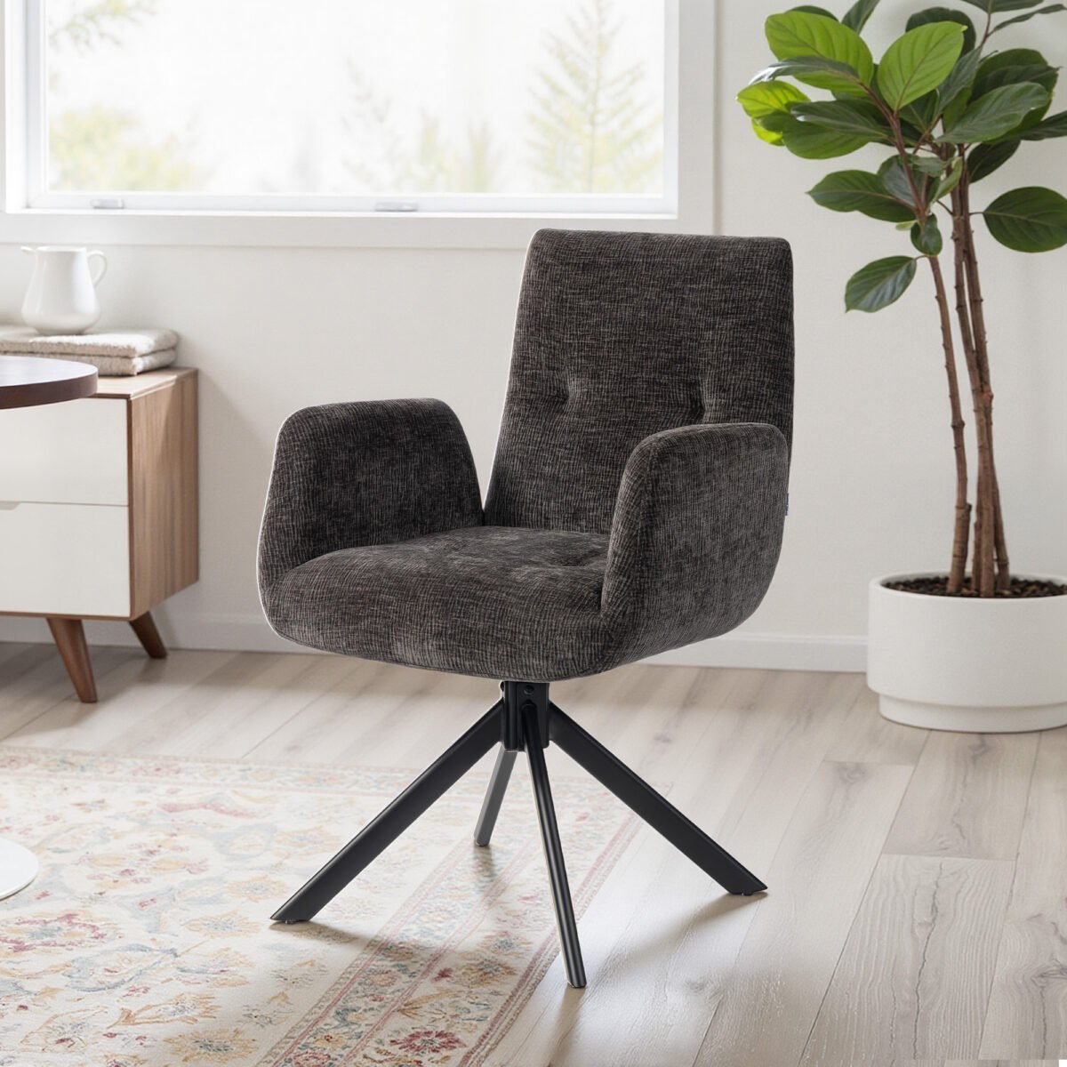 Modernaus dizaino pasukamas fotelis – Paveikslėlis 9