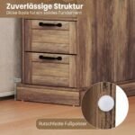 Naktinis staliukas su įkrovimo stotele ir dviem stalčiais (Ruda) – Paveikslėlis 5