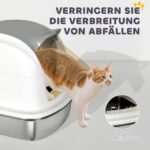 Nerūdijančio plieno uždaras kačių tualetas su smėlio filtru ir semtuvėliu – Paveikslėlis 8