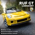 Oficialiai licencijuotas RUF GT elektrinis automobilis vaikams su nuotoliniu valdymu