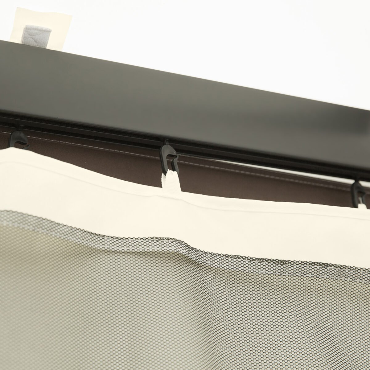 Pakaitinis tinklelis nuo uodų sodo pavėsinei, 3x4 m, 4 atskiri skydai su užtrauktukais – Paveikslėlis 7