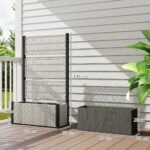 Pakeltas ratano gėlynas su vijoklių atrama – Paveikslėlis 3