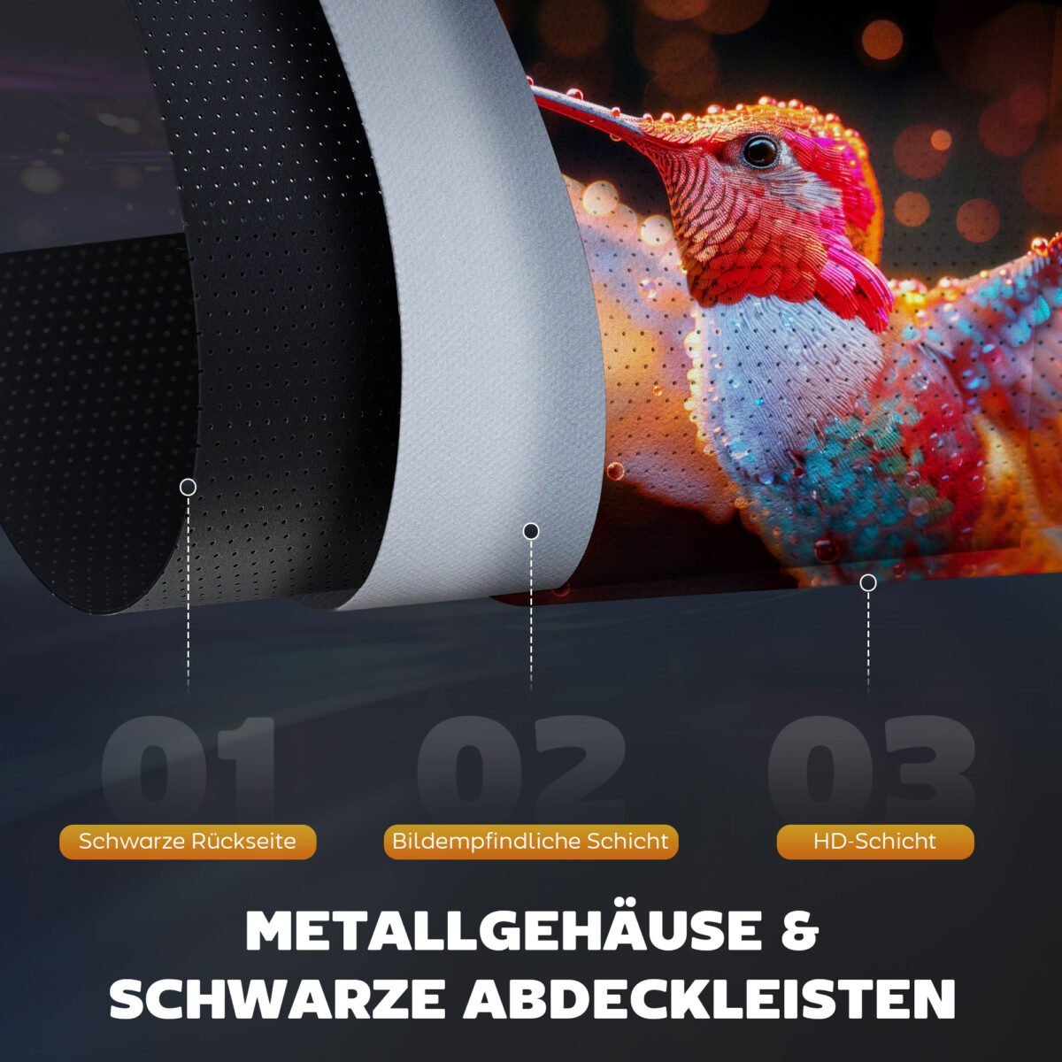 Pastatomas ištraukiamas projektoriaus ekranas 100 colių – Paveikslėlis 5