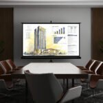 Pastatomas ištraukiamas projektoriaus ekranas 100 colių – Paveikslėlis 9