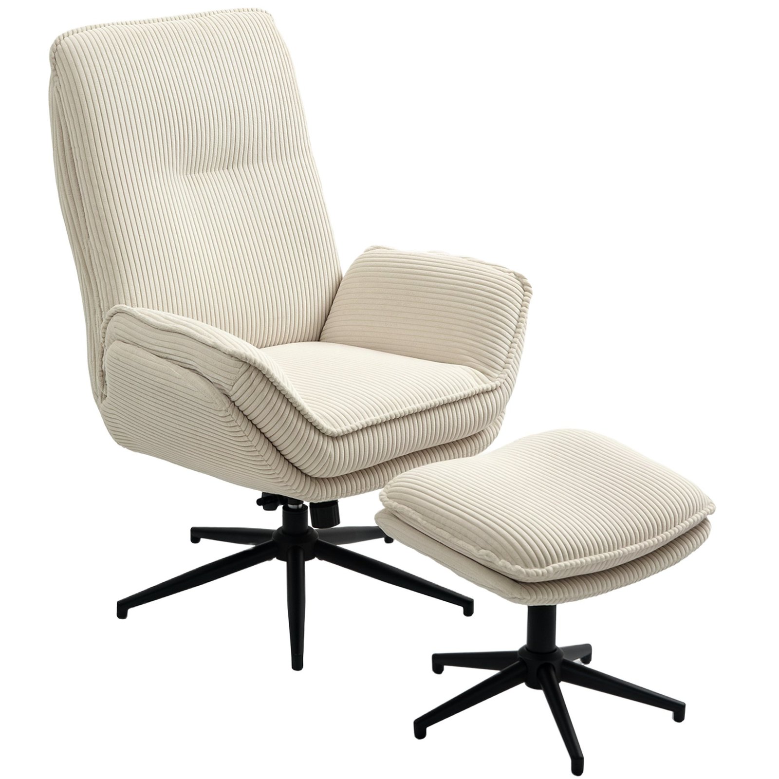 Pasukamas poilsio fotelis su pakoju