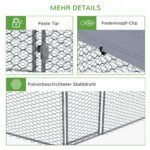 Paukščių aptvaras iš cinkuoto plieno su apsauginiu stogu, 10-15 paukščių – Paveikslėlis 7