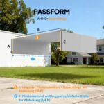 Pergolos stogo pakaitinė danga su UV apsauga 3x3 m – Paveikslėlis 3