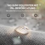 Pergolos stogo pakaitinė danga su UV apsauga 3x3 m – Paveikslėlis 5