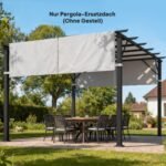 Pergolos stogo pakaitinė danga su UV apsauga 3x3 m – Paveikslėlis 9