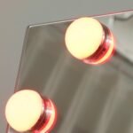 Pilno ilgio veidrodis su RGB-LED apšvietimu, Holivudo stiliaus lemputėmis ir išmaniuoju valdymu, 150x40 cm – Paveikslėlis 8