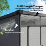 Plastikinis lauko sandėliukas su dvigubomis durimis – Paveikslėlis 6