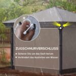 Paviljono uždangalas 3x3 m, plastikinis, atsparus vandeniui ir vėjui – Paveikslėlis 5