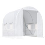 Plėvelinis šiltnamis 245x200x200 cm su cinkuoto plieno rėmu