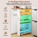 Plonas 4 pakopų vežimėlis su įkrovimo stotele (Rusvai ruda) – Paveikslėlis 4