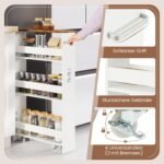 Plonas 4 pakopų vežimėlis su įkrovimo stotele (Rusvai ruda) – Paveikslėlis 5