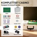 Pokerio rinkinys su 300 žetonų ir nešiojamu lagaminu – Paveikslėlis 4
