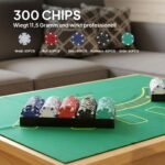 Pokerio rinkinys su 300 žetonų ir nešiojamu lagaminu – Paveikslėlis 7