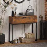 Pramoninio dizaino konsolinis staliukas su stalčiumi – Paveikslėlis 2