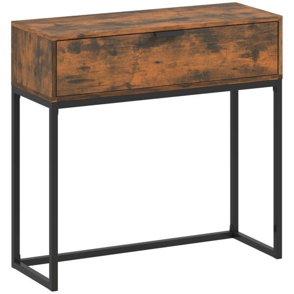 Pramoninio dizaino konsolinis staliukas su stalčiumi