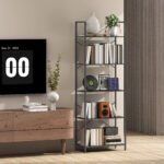 Pramoninio stiliaus 5 pakopų knygų lentyna – Paveikslėlis 8