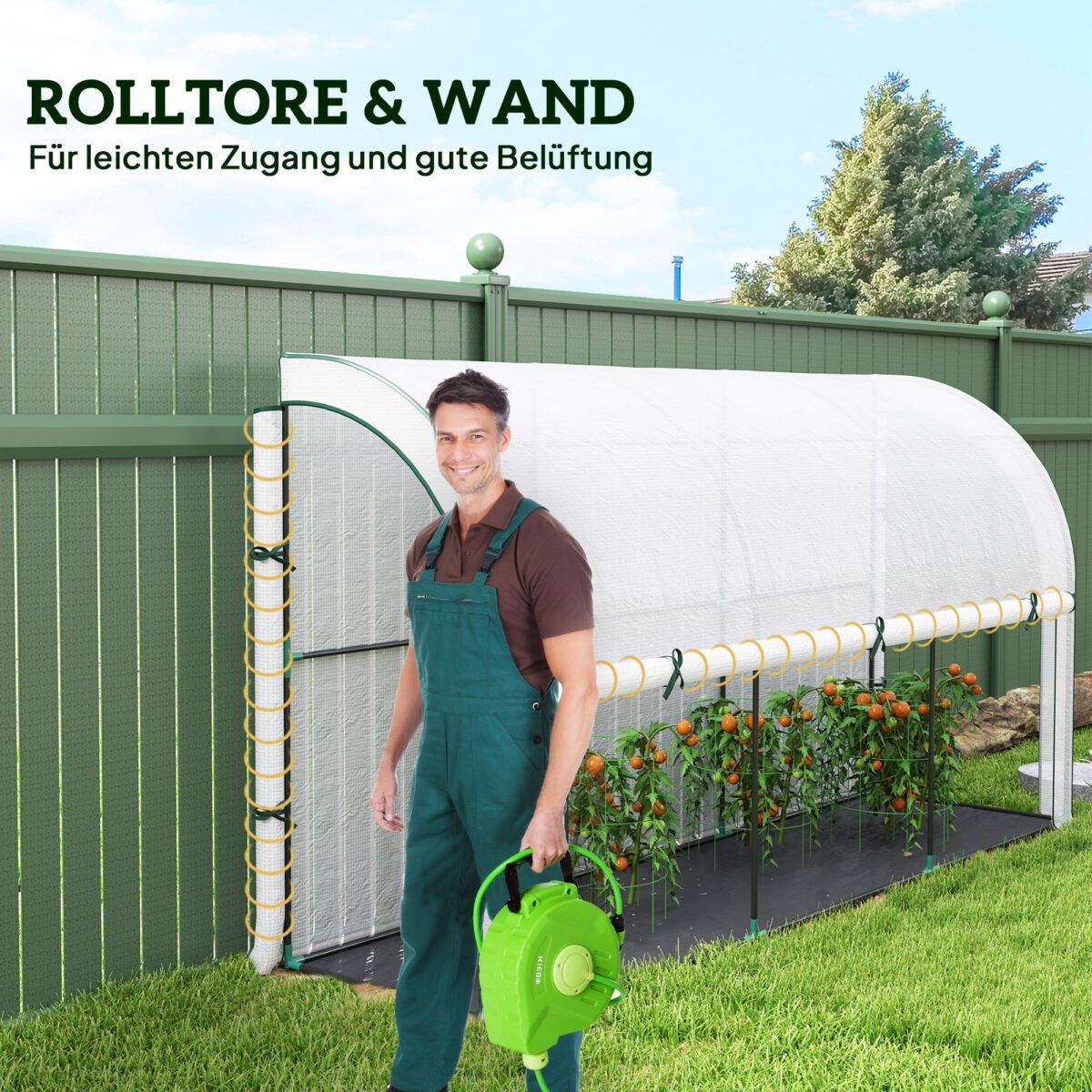 Pristatomas šiltnamis su atlenkiama priekine sienele – Paveikslėlis 6