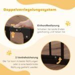 Reguliuojamo 75–95 cm pločio gyvūnų apsaugos varteliai, montuojami be gręžimo – Paveikslėlis 5