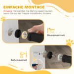 Reguliuojamo 75–95 cm pločio gyvūnų apsaugos varteliai, montuojami be gręžimo – Paveikslėlis 6