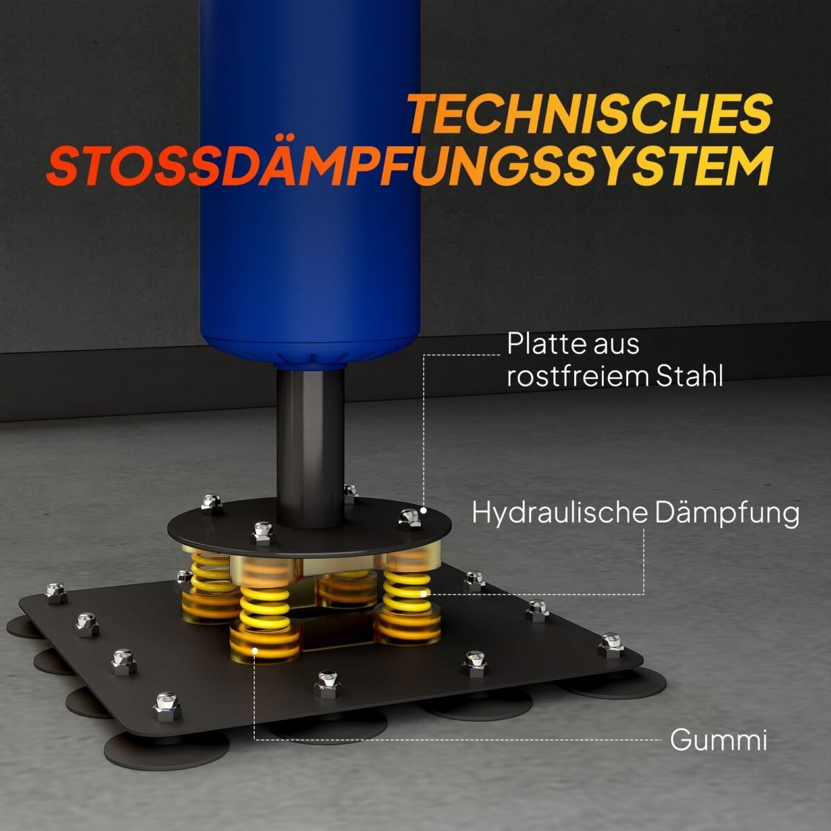 Reguliuojamo aukščio bokso stovas su sukamąja štanga – Paveikslėlis 7
